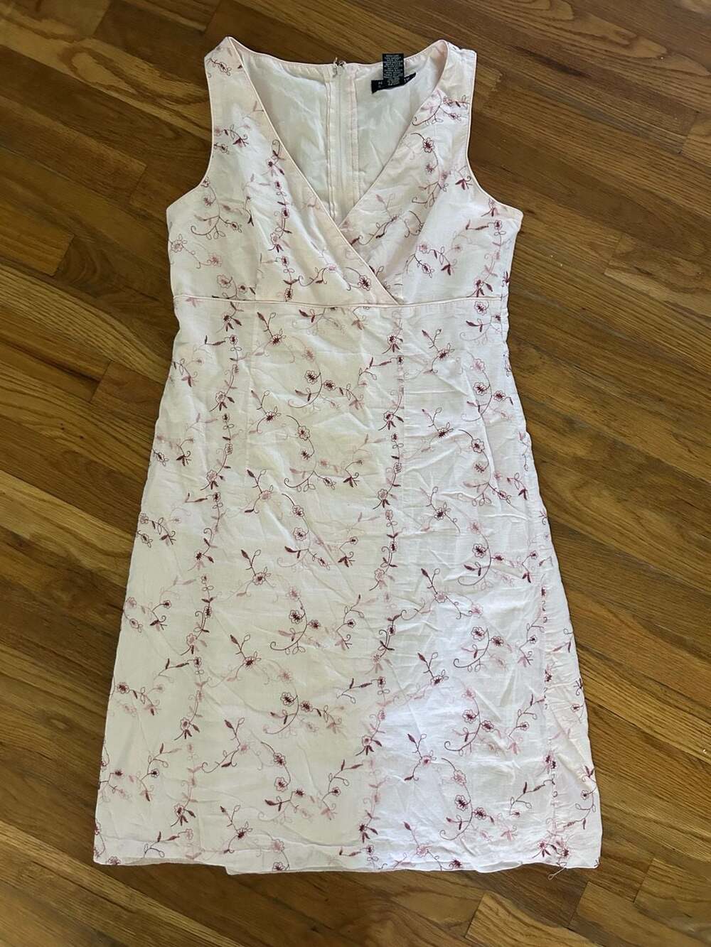 Vintage New York & Company Floral Embroidered Mini Dress